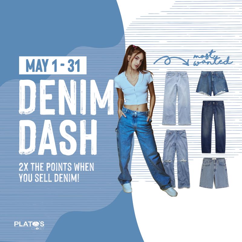 Sell Denim for Cash this May at Plato's Closet in Utica Michigan!